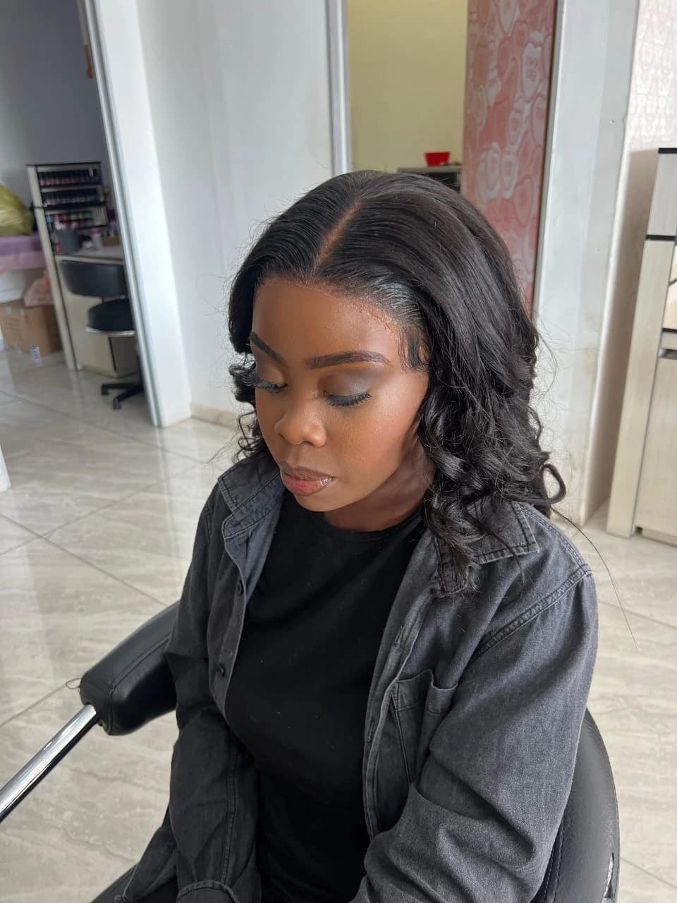 Hair wig installation and relaxing at Rivonia Hair Salon & Nail Care